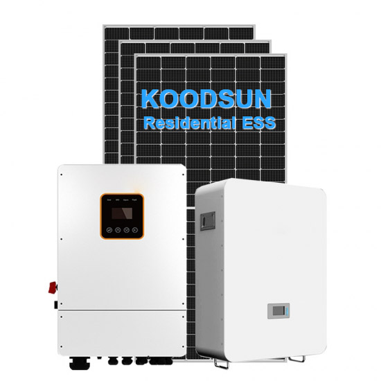 Heimspeicher-40-kW-Hybrid-Solarsystem mit Hochspannungs-Wechselrichter und Lithiumbatterie -Koodsun