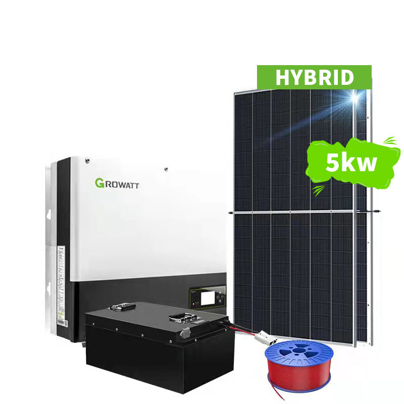 Koodsun Solarstromsystem 5 kW Hybrid-Solarenergiesystem 5 kW für die Heimspeicherung -Koodsun