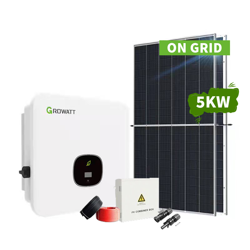Solarpanelsystem On Grid 5KW für den privaten Gebrauch Komplettset -Koodsun