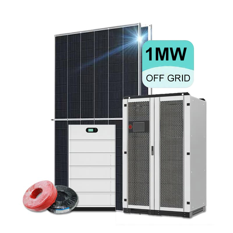 Solarenergiesystem Off-Grid 1 MW für den industriellen Einsatz Komplettset mit Batterie -Koodsun